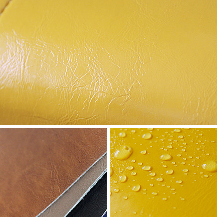 Contemporary Pouf Ottoman PU Leather Nailhead Trim Tufted Square Ottoman with Storage