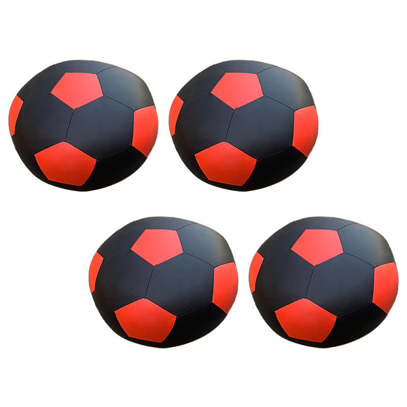 Pouf Tomato Pattern Ottoman Faux Leather Modern Specialty Ottoman