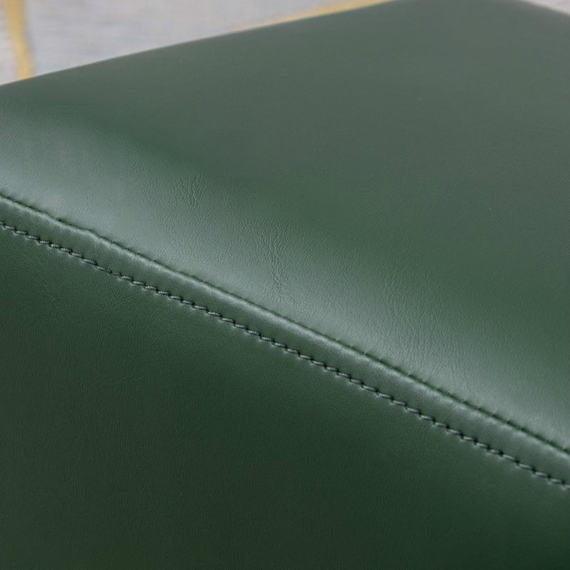 Modern Stain Resistant Ottoman Modern Pure Color Leather Standard