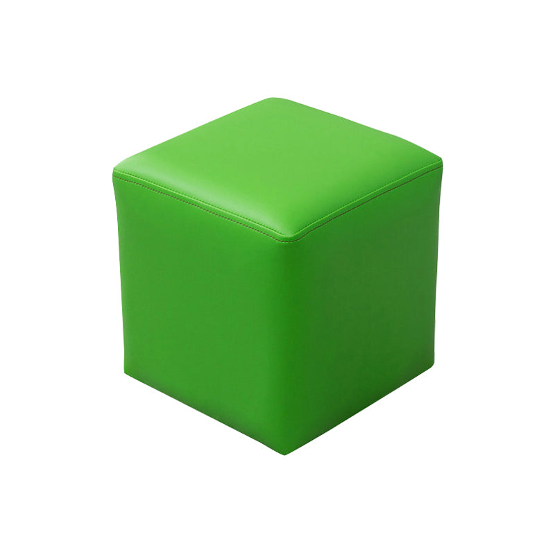 Modern Stain Resistant Ottoman Modern Pure Color Leather Standard