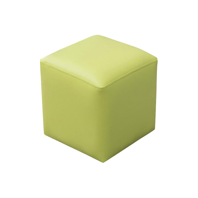 Modern Stain Resistant Ottoman Modern Pure Color Leather Standard