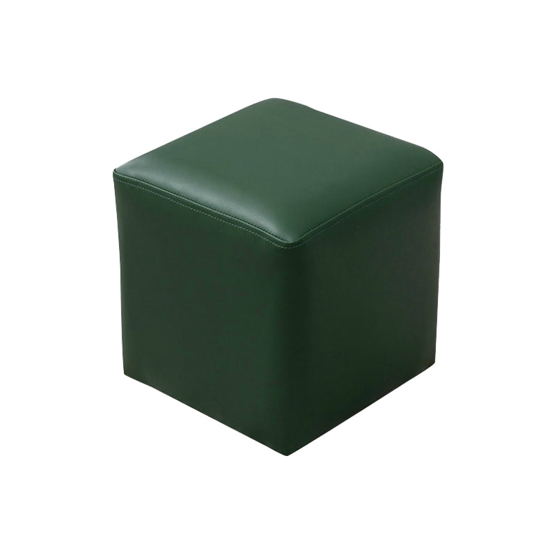 Modern Stain Resistant Ottoman Modern Pure Color Leather Standard