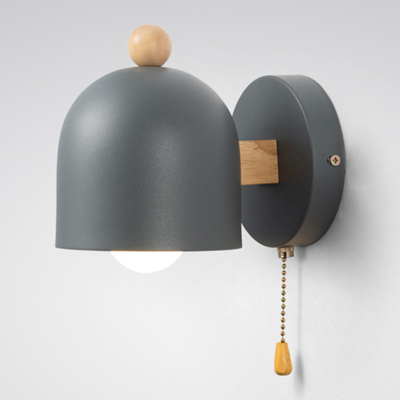 Modern Style Cylinder ShaPe Wall Sconce Metal 1 Light Sconces for Bedroom