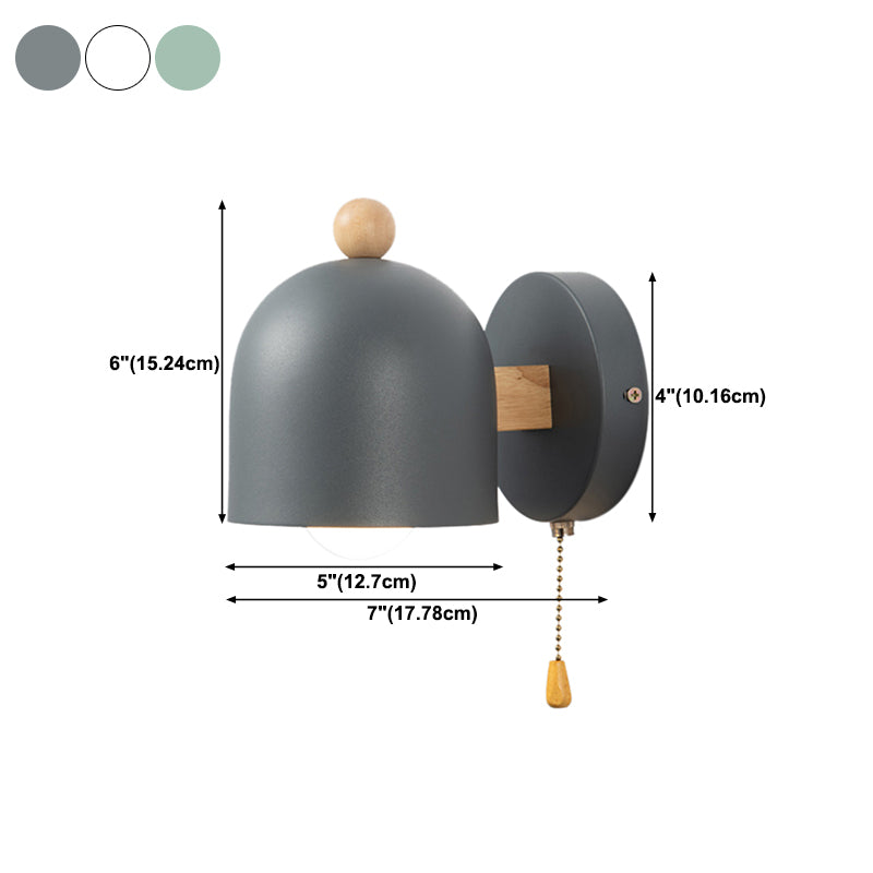 Modern Style Cylinder ShaPe Wall Sconce Metal 1 Light Sconces for Bedroom