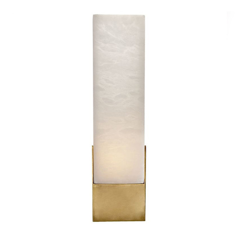 Modern Cuboid Sconce Light Fixture Stone 1-Light Wall Lights for Bedroom