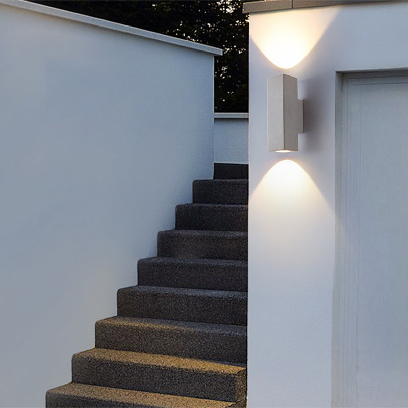 Modern Sconce Light Fixture Stone 2-light Sconce for Outdoor