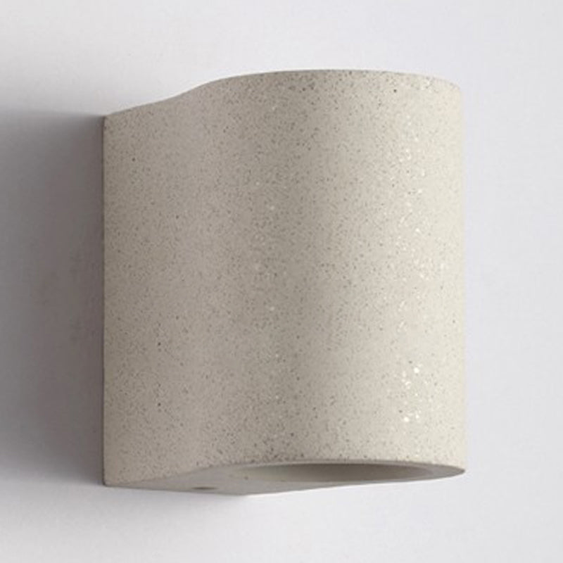Modern Rectangular Sconce Light Fixture Cement 2-light Wall Sconces for Outdoor