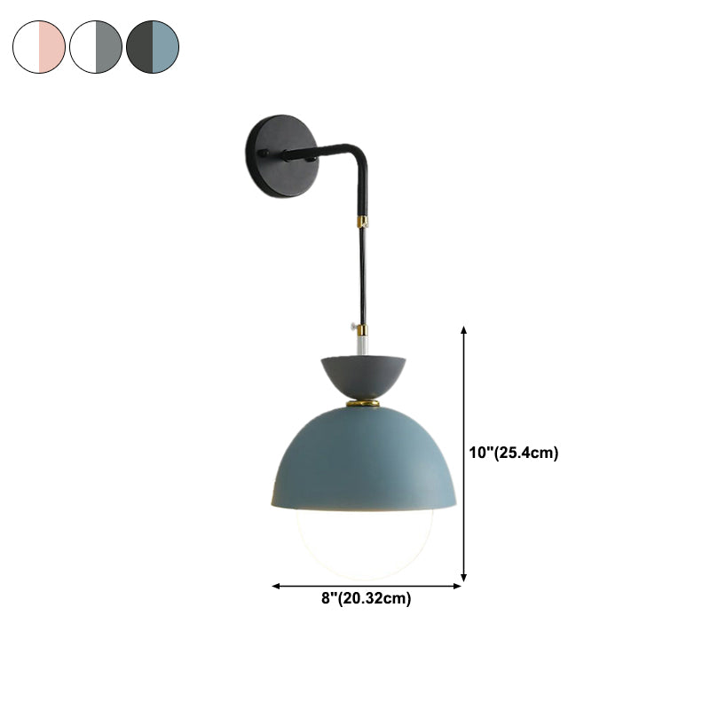 Modern Globe Shape Wall Sconce Lights 1 Light Wall Light for Dining Room