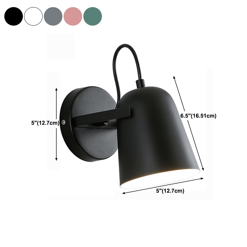 Modern Elongated Dome Shape Wall Sconce Lights Metal 1 Light Wall Light for Living Room