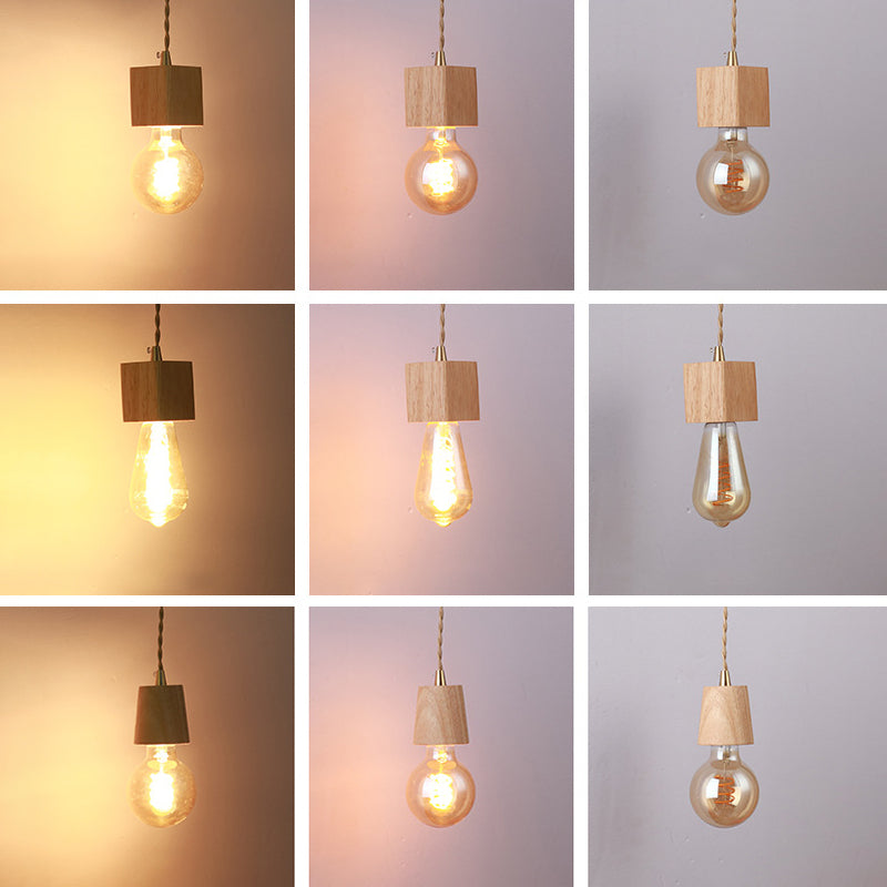 Modern Adjustable Sconce Light Fixture Wood 1-Light Wall Sconces for Bedroom