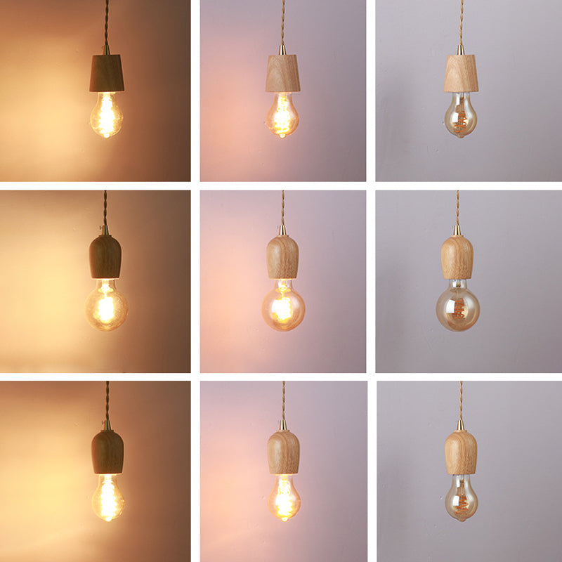 Modern Adjustable Sconce Light Fixture Wood 1-Light Wall Sconces for Bedroom