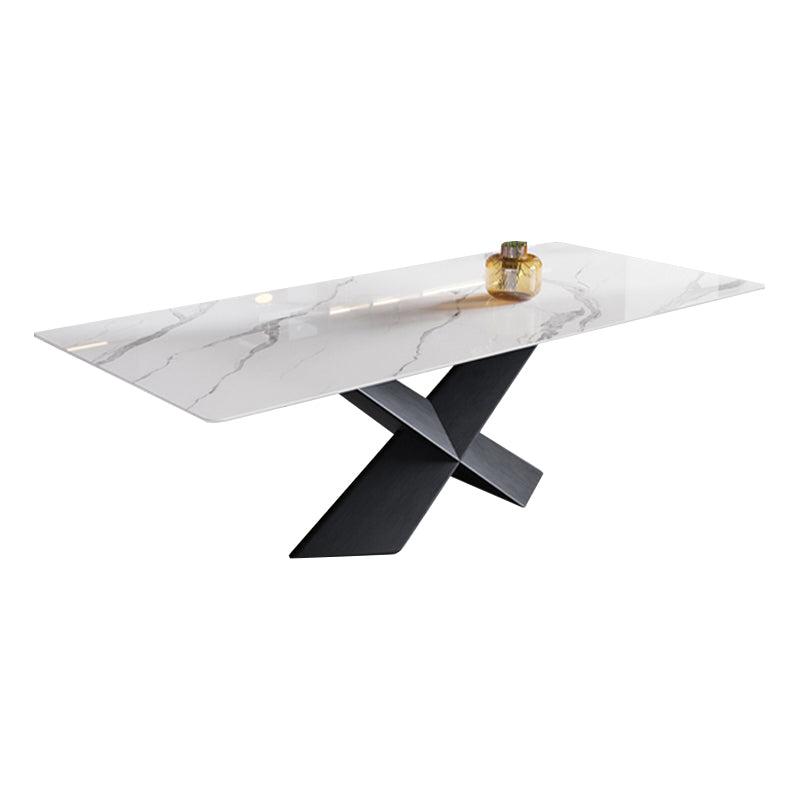 Modern Rectangle Sintered Stone Table Set 1/4/5 Pieces Dining Set