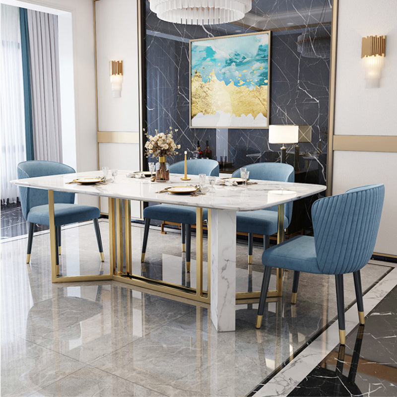 Nordic Glam Sintered Stone Table Set 1/4/5/7 Pieces Dining Set