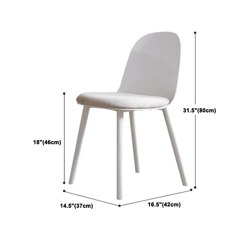 Round Dining Table Set 1/3/4/5 Pcs Acrylic Base Dining Table with Plastic Side Chairs