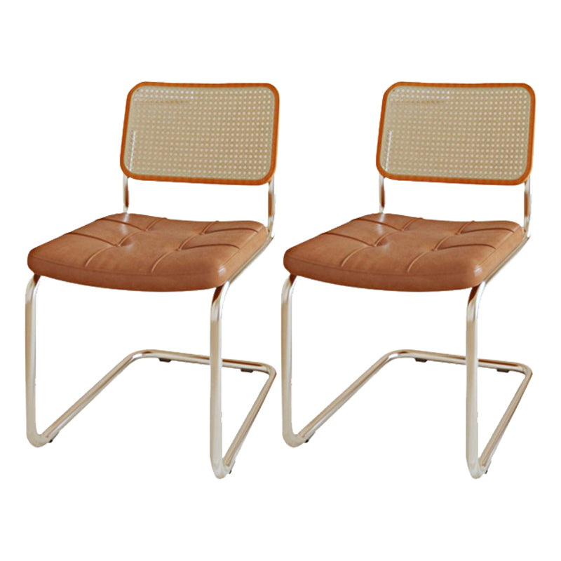 White Modern Table Set 1/2/3/5 Pcs Kitchen Table and Chairs with Metal Frame