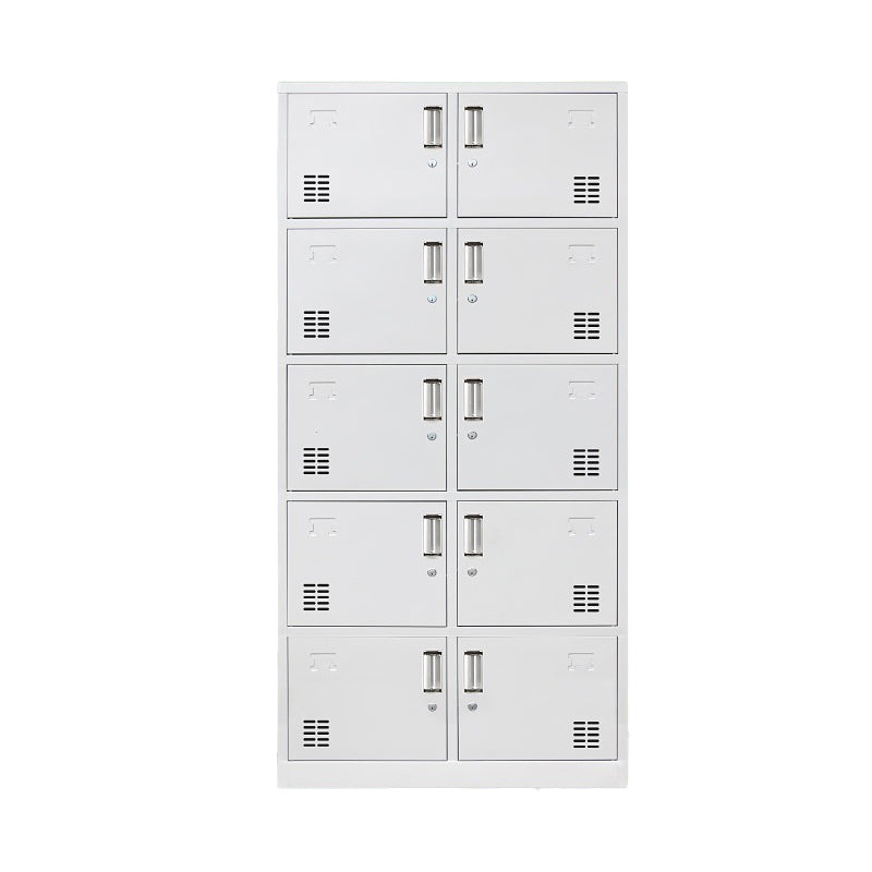 Contemporary Style Wardrobe Metal Home Wardrobe Closet with Locks