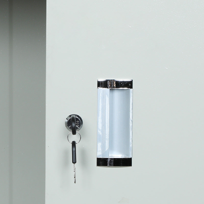 Modern Style Metal Wardrobe White Colour Freestanding Wardrobe Closet