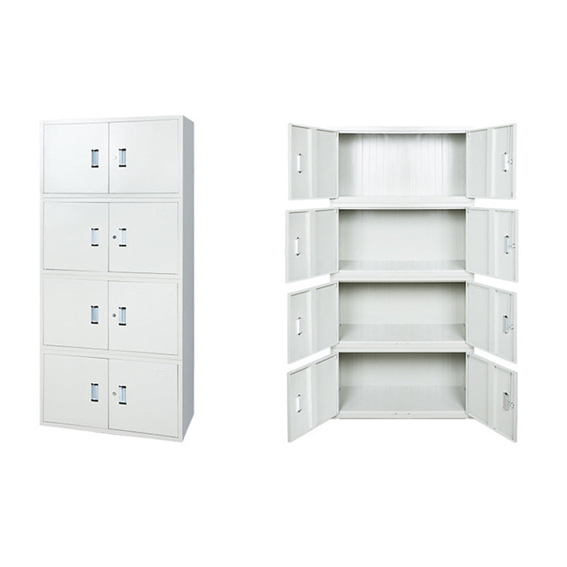 Modern Style Metal Wardrobe White Colour Freestanding Wardrobe Closet
