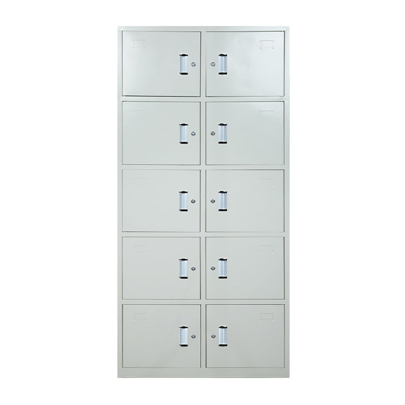 Modern Style Metal Wardrobe White Colour Freestanding Wardrobe Closet