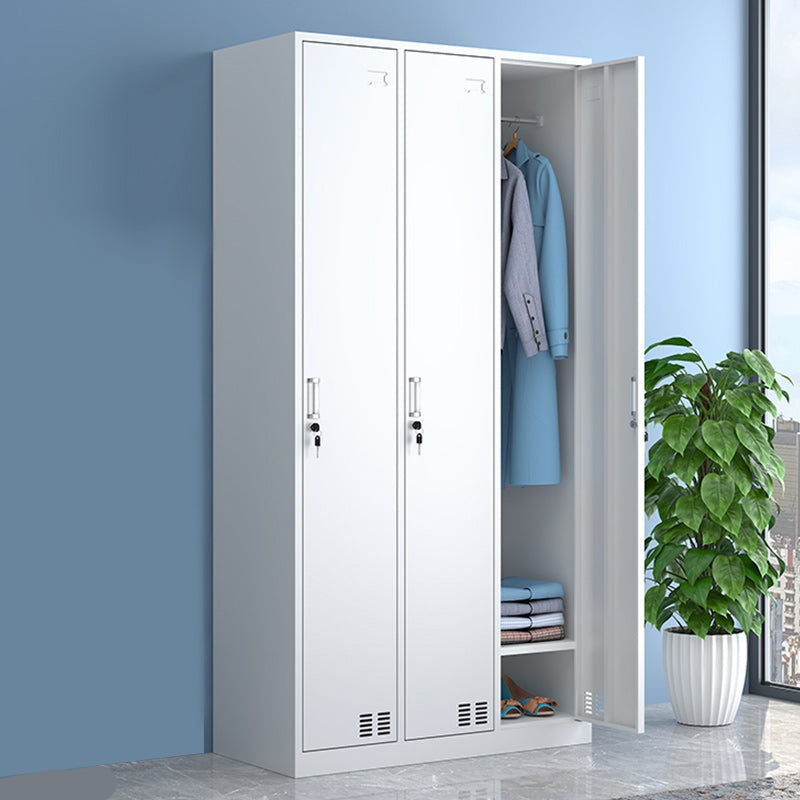 Contemporary Wardrobe Metal White Colour Wardrobe Closet for Bedroom