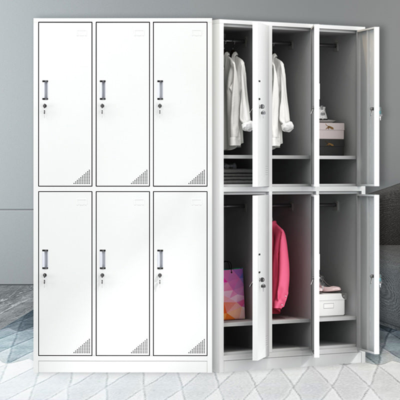 Contemporary Wardrobe Metal White Colour Wardrobe Closet for Bedroom