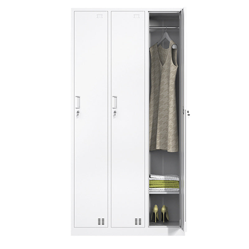Contemporary Wardrobe Metal White Colour Wardrobe Closet for Bedroom