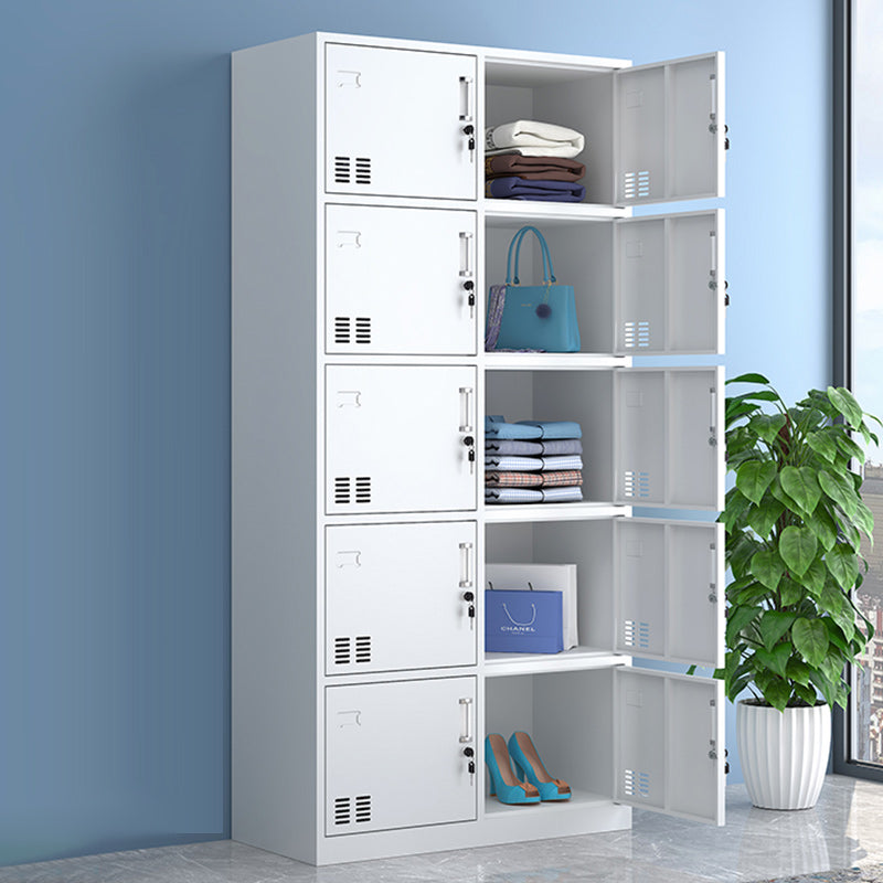 Contemporary Wardrobe Metal White Colour Wardrobe Closet for Bedroom