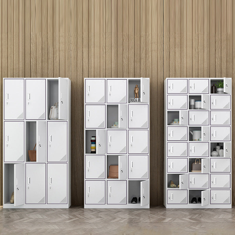 Contemporary Style Steel Wardrobe White Colour Wardrobe Closet for Home