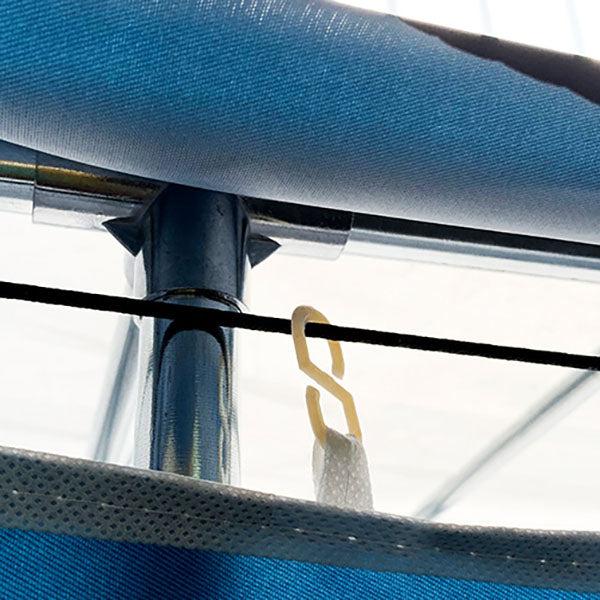 Contemporary Style Steel Wardrobe 2-Tier Metal Wardrobe Closet for Home