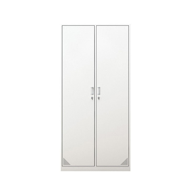 Contemporary Style Steel Wardrobe White Colour Wardrobe Closet with Lock