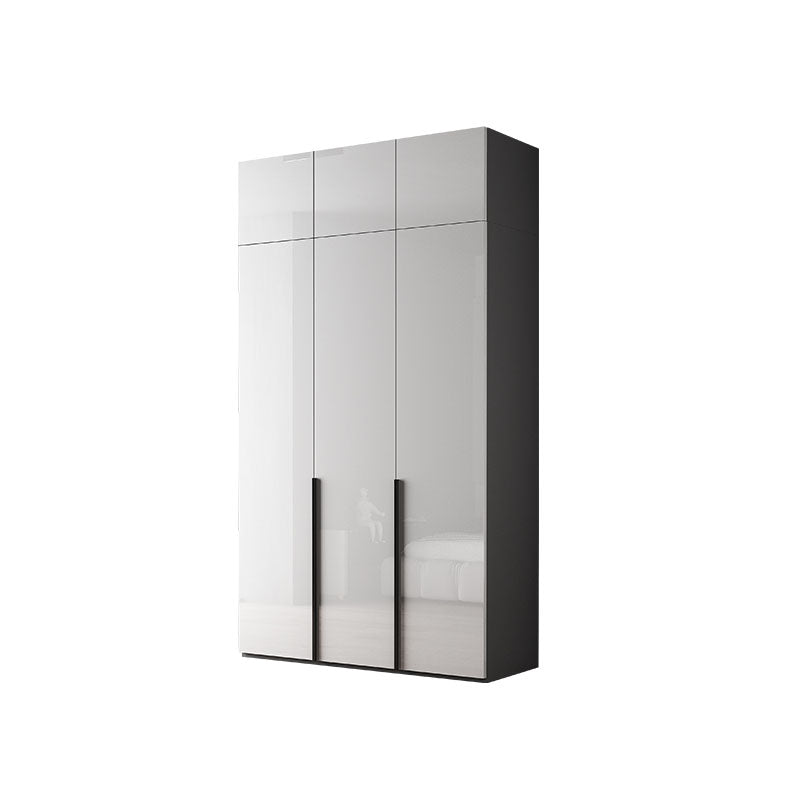 Contemporary Style Wood Wardrobe White Colour Soft Close Door Wardrobe Closet for Home