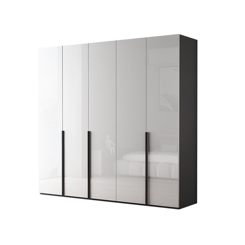 Contemporary Style Wood Wardrobe White Colour Soft Close Door Wardrobe Closet for Home