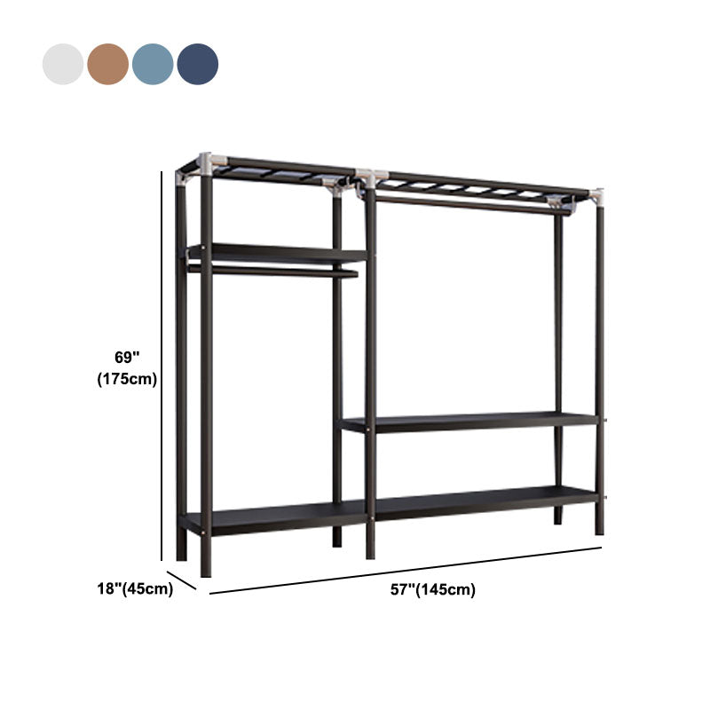 Contemporary Style Wardrobe 1 Door Steel Wardrobe Closet for Home