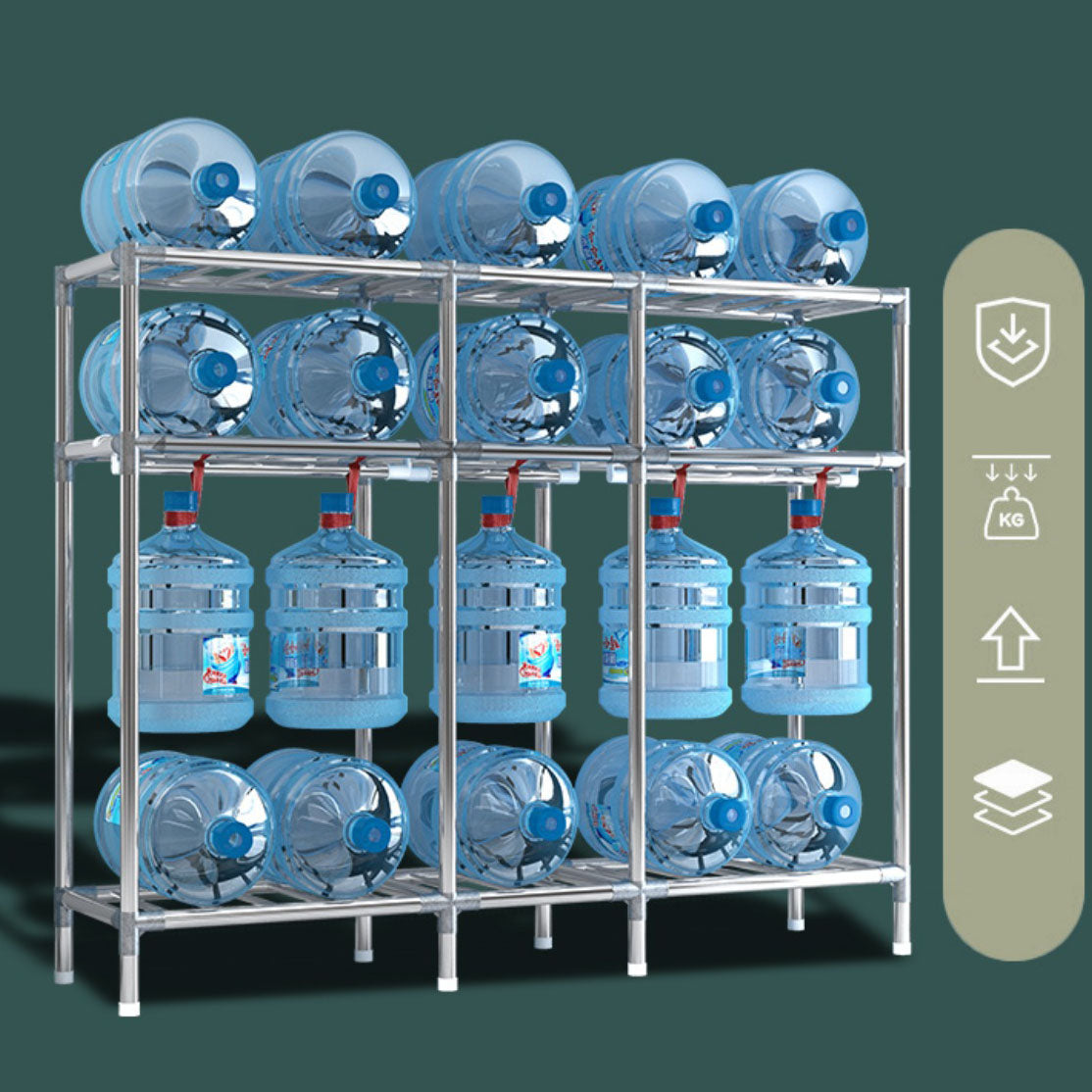 Contemporary Style Steel Wardrobe 2 Shelves Wardrobe Closet for Home