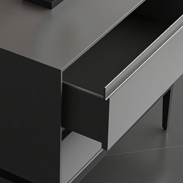 Drawer Storage Bed Night Table Contemporary Solid Wood Nightstand 2 Drawer