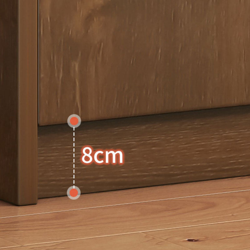 Contemporary Chest Vertical Wooden Combo Dresser with Drawer