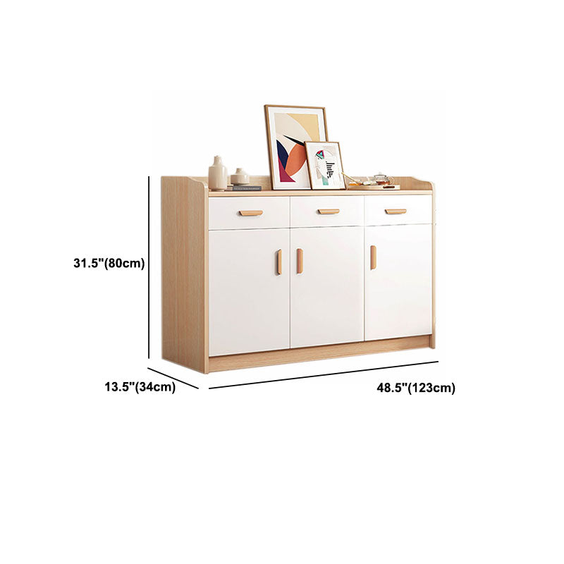 Contemporary Chest Vertical Wooden Combo Dresser with Drawer