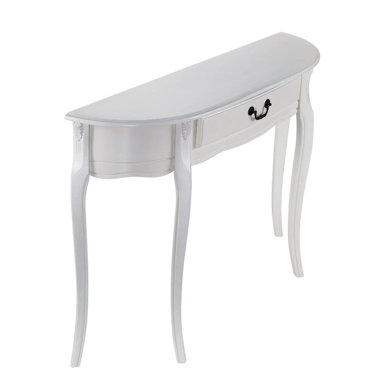 Freeform Console Table Wood Console Table with Single Drawer