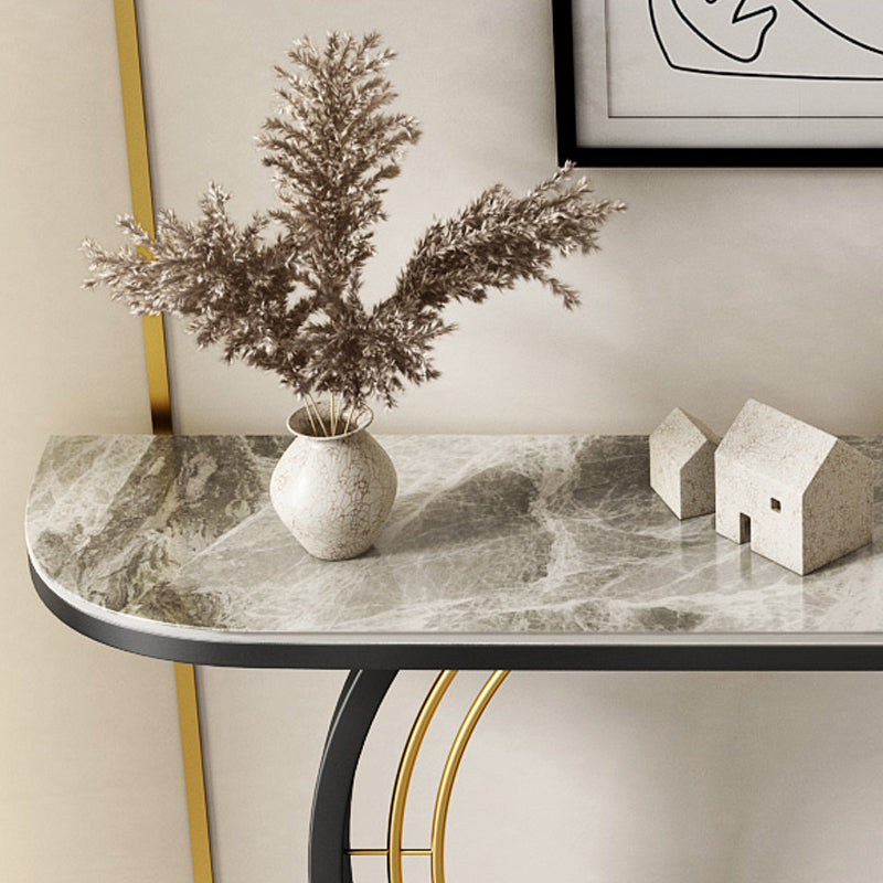 11.8" W Console Table Scratch Resistant Slate Contemporary End Table