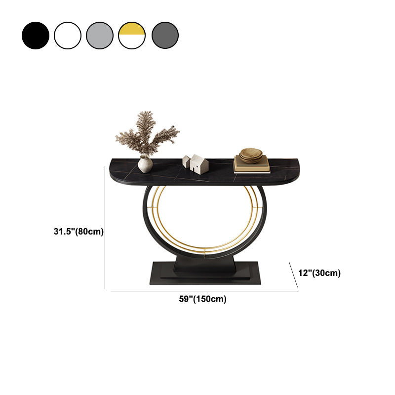 11.8" W Console Table Scratch Resistant Slate Contemporary End Table