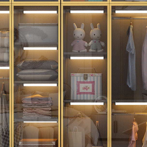 Modern Style Wooden Wardrobe Cloth Rod Included Wardrobe Closet for Bedroom