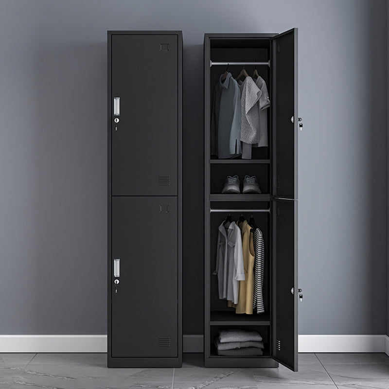 Contemporary Metal Wardrobe Armoire Hinged Wardrobe Closet for Home
