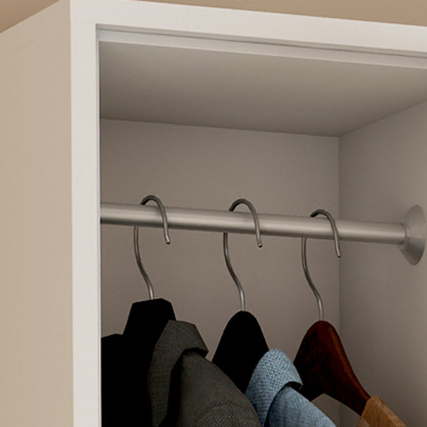 Contemporary Metal Wardrobe Armoire Hinged Wardrobe Closet for Home