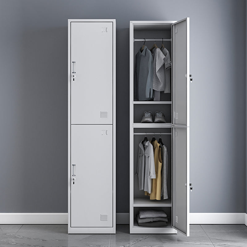 Contemporary Metal Wardrobe Armoire Hinged Wardrobe Closet for Home
