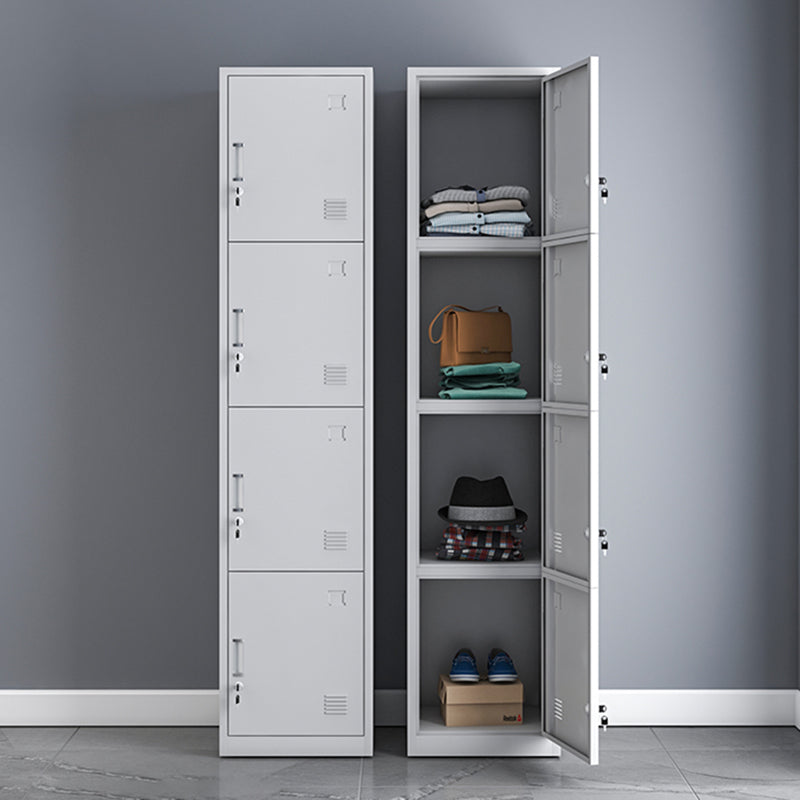 Contemporary Metal Wardrobe Armoire Hinged Wardrobe Closet for Home