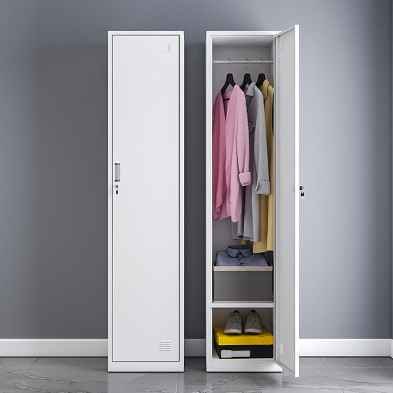 Contemporary Metal Wardrobe Armoire Hinged Wardrobe Closet for Home