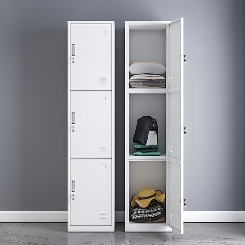 Contemporary Metal Wardrobe Armoire Hinged Wardrobe Closet for Home