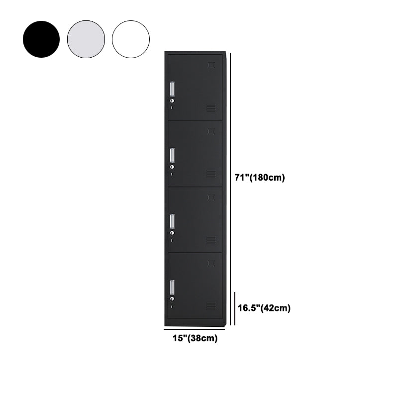 Contemporary Metal Wardrobe Armoire Hinged Wardrobe Closet for Home