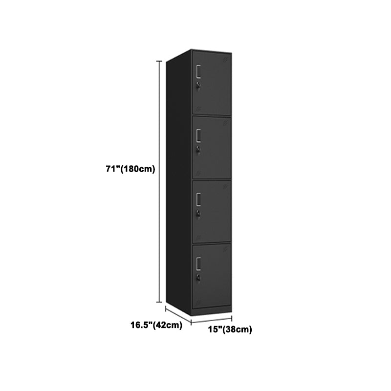 Black Steel Wardrobe Closet Contemporary Hinged Wardrobe Cabinet