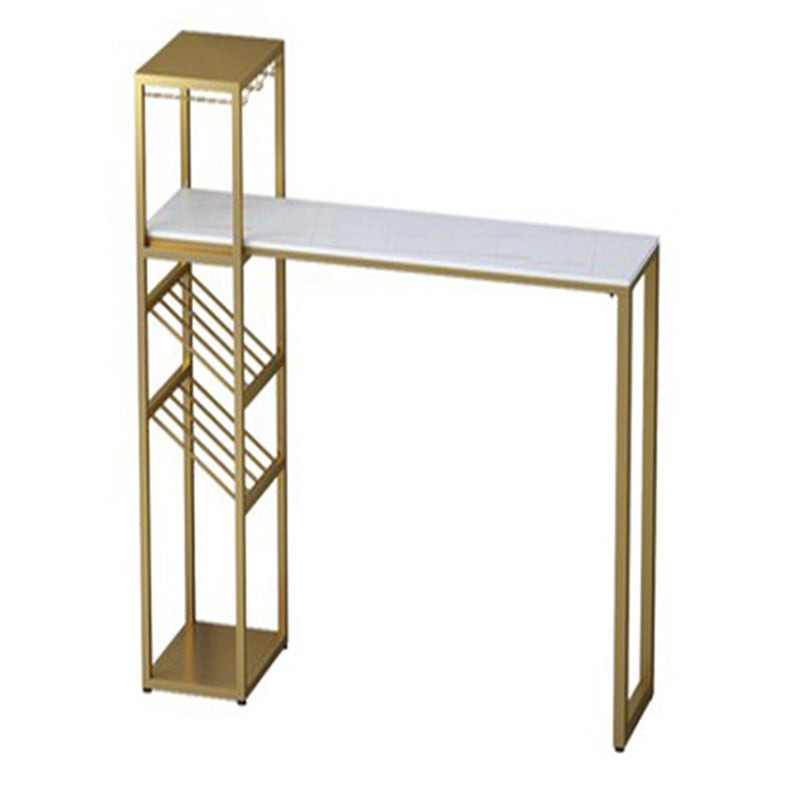 Glam Bar Table Set 1/2/3 Pcs Storage Bar Table with Bar Stools